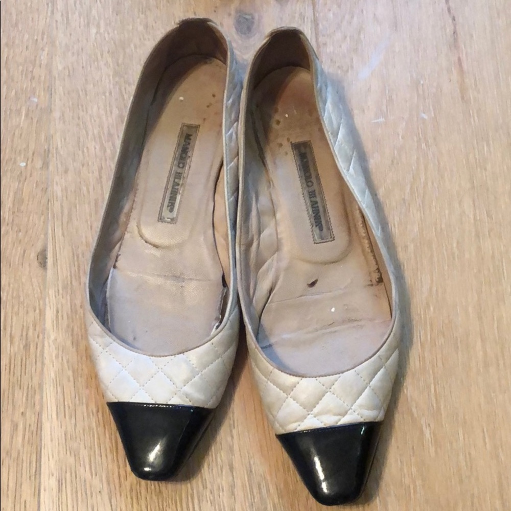 Two toned ballet flats